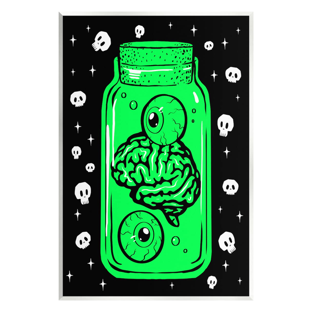 Stupell Industries Spooky Specimen Jar Wall Plaque Art